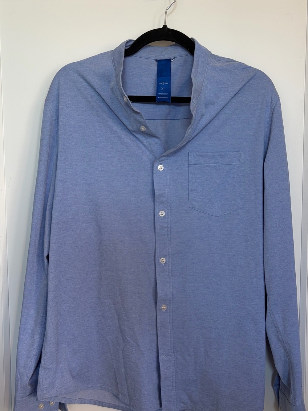 Kit and Ace Light Blue Long-Sleeve Button-Down Shirt
